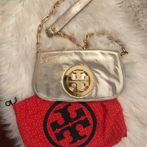 Tory Burch Gold Clutch!